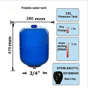 VASO DI ESPANSIONE SOLARE PER IMPIANTI SOLARI TERMICI